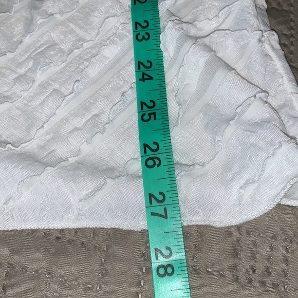 Like new! Ruffled Tank Top with Beaded Neckline - Picture 7 of 9